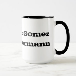 Tasse Morticia et Gomez et lis et Hermann