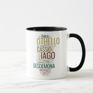 Tasse Mosaïque de mot d'Othello