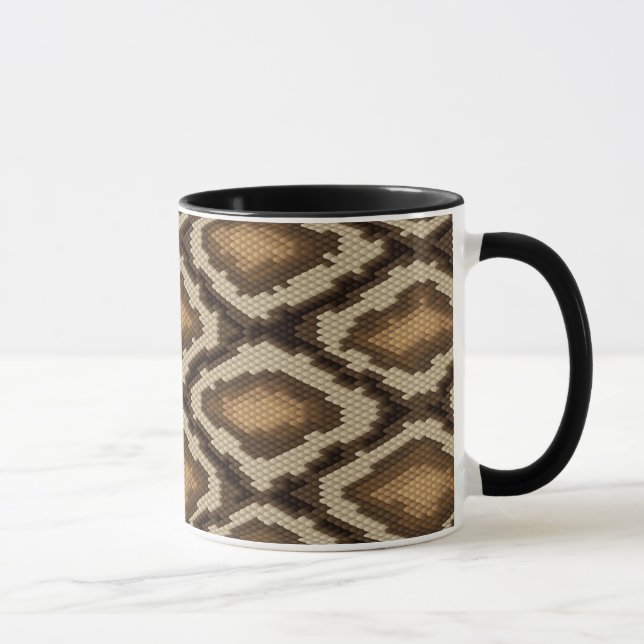 Tasse Motif 2 de peau de serpent de python (Droite)