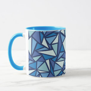 Tasse Motif Abstrait de glace bleue