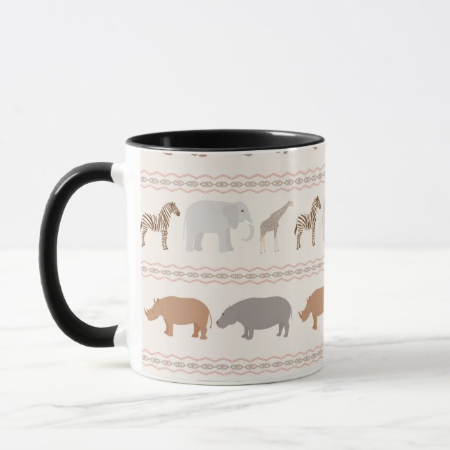 Tasse Motif africain 1 d'animaux (Gauche)