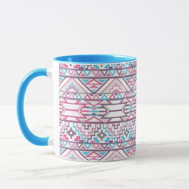 Tasse Motif aztèque géométrique abstrait 3 (Gauche)