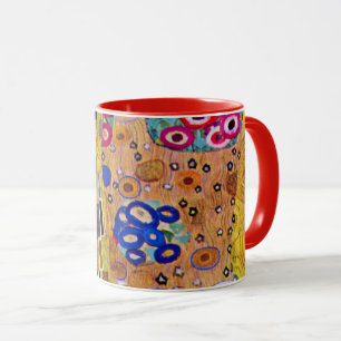 Tasse Motif baiser de Gustav Klimt, Art nouveau