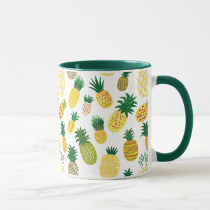 Tasse Motif branché d'ananas