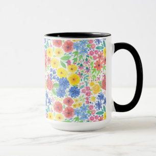 Tasse Motif d'aquarelle florale