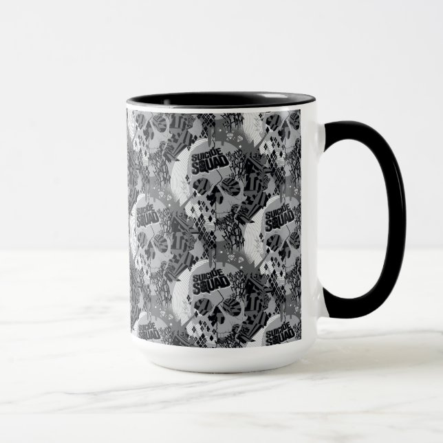 Tasse Motif de crâne du peloton | de suicide (Droite)