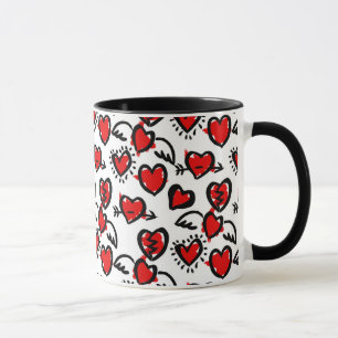 Tasse Motif de croquis d'Anti-Valentine