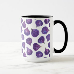 Tasse Motif de figues aquarelle