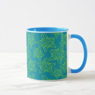 Tasse Motif de foule d'étoiles de mer
