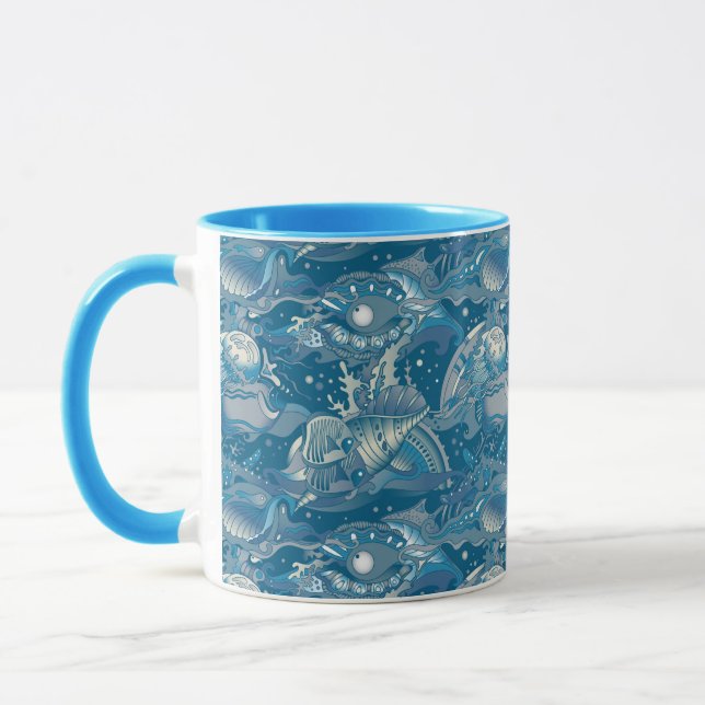Tasse Motif de la mer tropicale (Gauche)