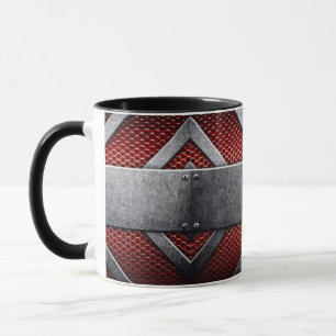 Tasse Motif de la plaque de métal