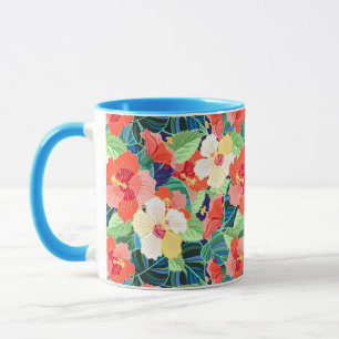 Tasse Motif de l'Hibiscus coloré