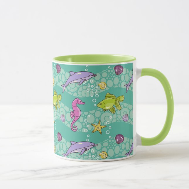 Tasse Motif de mer d'été (Droite)