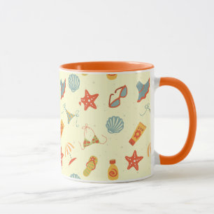 Tasse Motif de plage d'été