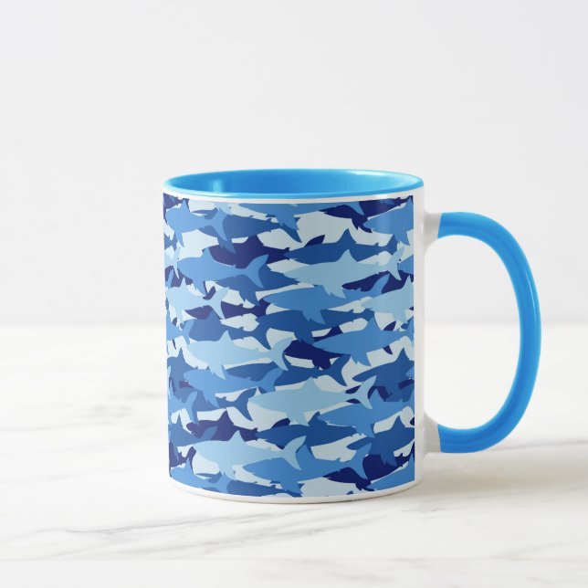 Tasse Motif de requin bleu (Droite)