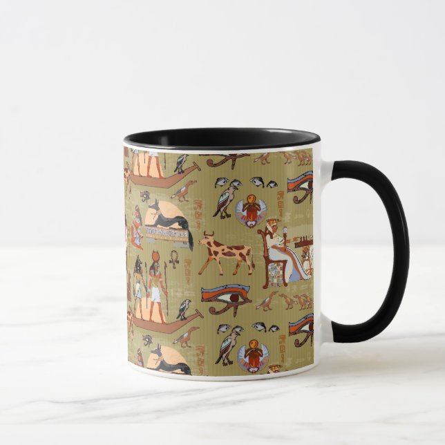 Tasse Motif de symboles de l'Egypte | (Droite)
