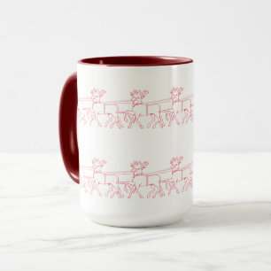 Tasse Motif des rennes