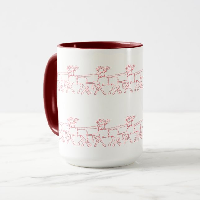 Tasse Motif des rennes (Devant gauche)