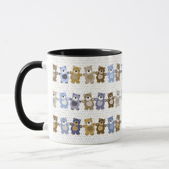 Tasse motif d'un ours de nounours de jouet (Gauche)