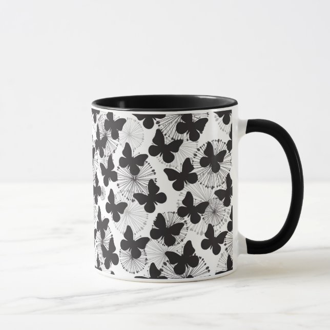 Tasse motif d'un papillon (Droite)