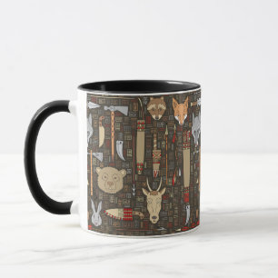 Tasse Motif ethnique de chasse