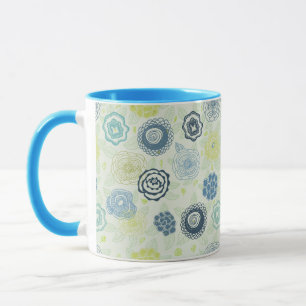 Tasse Motif floral élégant avec les fleurs mignonnes
