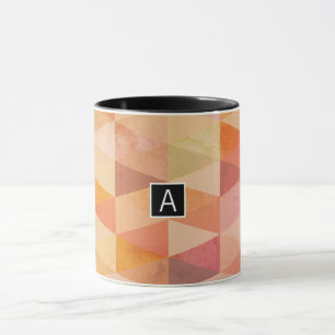 Tasse Motif géométrique Triangle doux Monogrammé