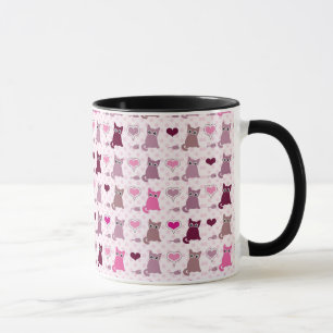 Tasse Motif mignon de filles de chaton