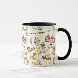 Tasse Motif mignon de scène de plage