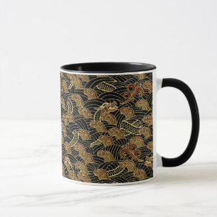 Tasse Motif oriental du dragon de mer