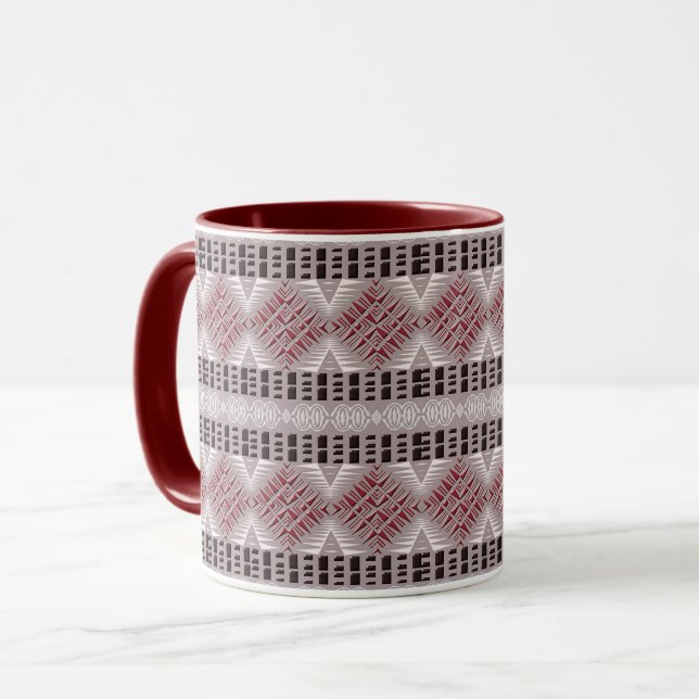 tasse motif sans couture d'afrique ethnique (Devant gauche)