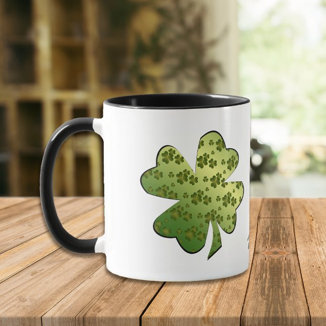 Tasse Motif shamrock personnalisé (Créateur téléchargé)
