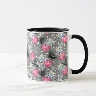 Tasse Motif texturé à ananas géométrique