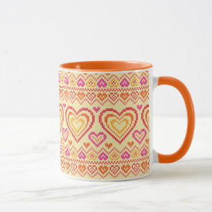 Tasse Motif tricoté par Saint-Valentin