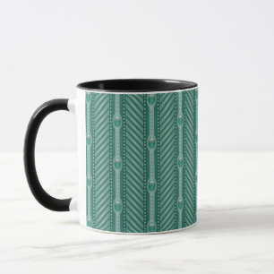Tasse Motif turquoise ornemental