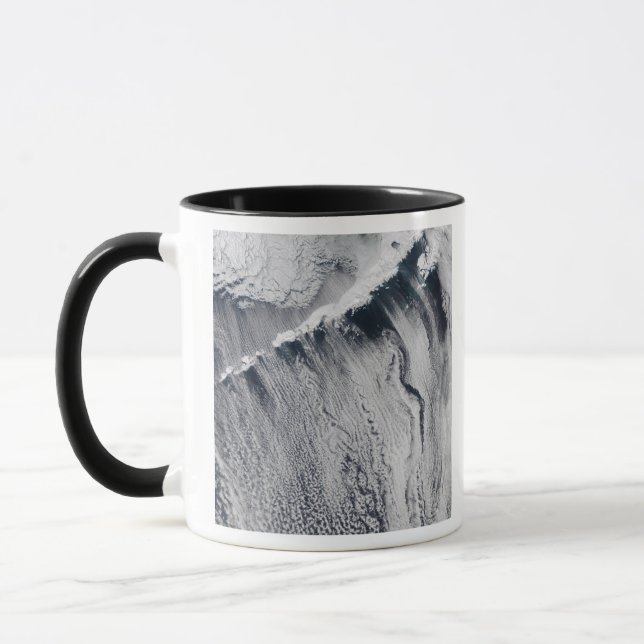 Tasse Motifs nuageux visibles sur l'île Aléoutienne (Gauche)