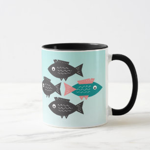 Tasse Motivation du poisson libre d'esprit dire