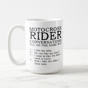 Tasse Motocross Conversations Drôle de Dirt Bike
