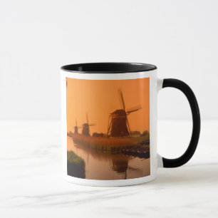Tasse Moulins à vent au coucher du soleil, Leidschendam,