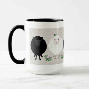 Tasse Mouton Noir et Blanc