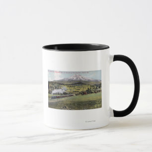 Tasse Mt. Shasta et rail Pacifique du sud
