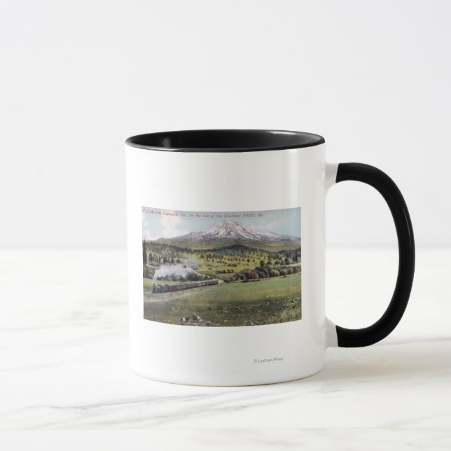 Tasse Mt Shasta et Southern Pacific Rail (Droite)