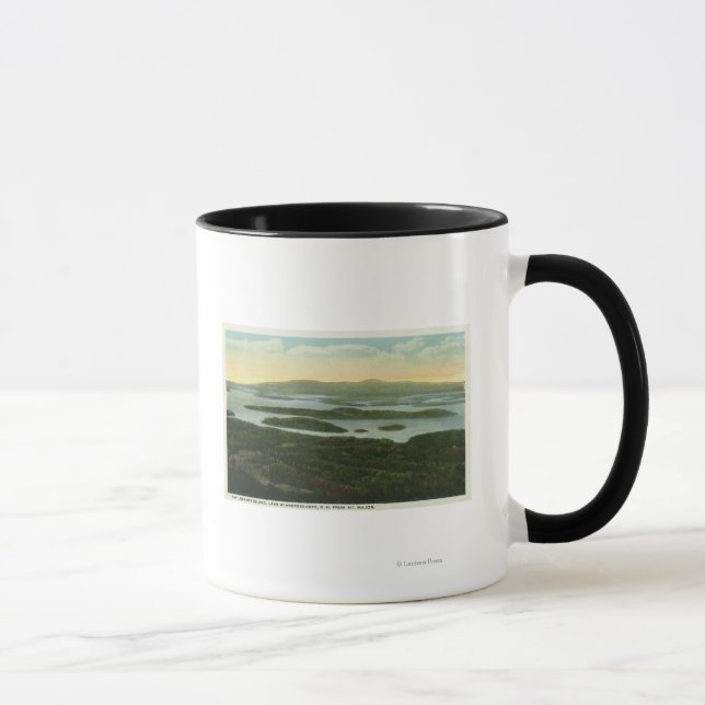 Tasse Mt. Vue aérienne majeure de l'île Rattlesnake, (Droite)
