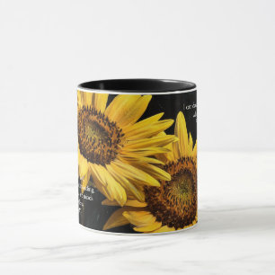 Tasse Mugueuse de la Bible avec Tournesols sur Foi