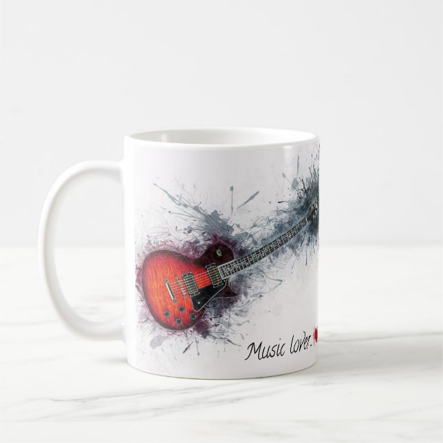 Tasse Music Lover Gitarre (Links)
