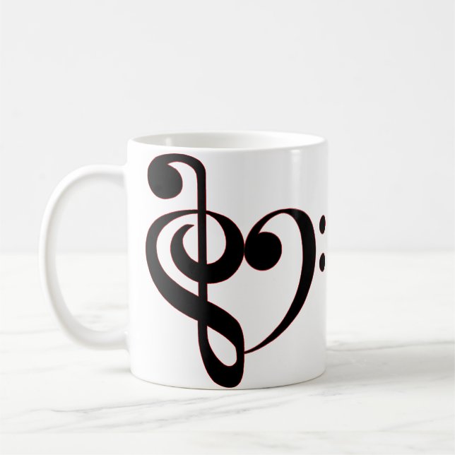 Tasse musicale de clefs (Gauche)
