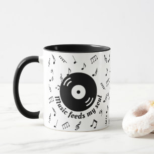 Tasse 'Musik speist meine Seele Vinyl-Album 2'