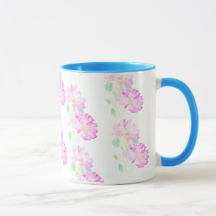 Tasse Musique à doigt rose Roses