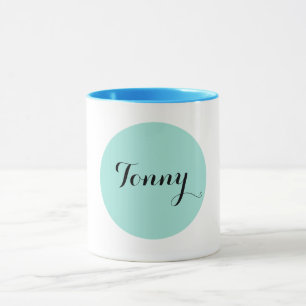Tasse Musique combo à anneaux monogramme bleu