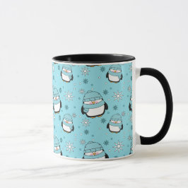 Tasse Musique Combo de pingouins d'hiver